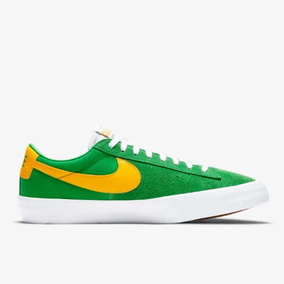 NIKE SB BLAZER LOW PRO GT MEN\'S SIZE 7.5 GREEN/YELLOW NEW Without BOX main image 10
